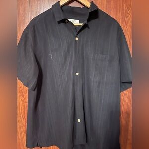 Men’s large short sleeve shirt black
